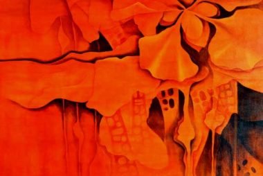 006-Variaciones-Sobre-la-Flor-de-Chivato-VI---100-x-100-cm.-Técnica-óleo-sobre-lienzo.